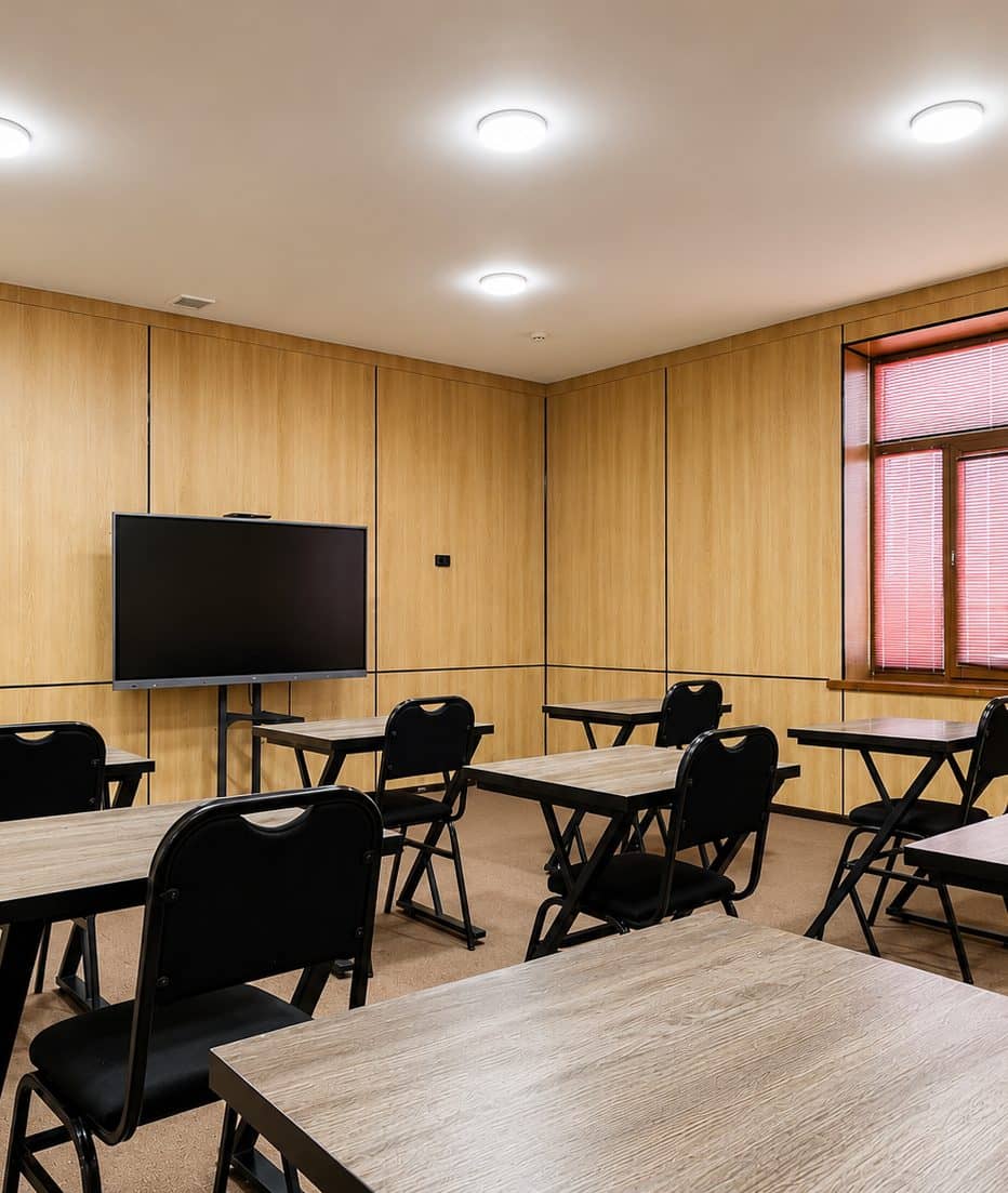 Qodirov School sinfxonasi — interaktiv doska va o'quvchi partalari